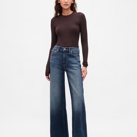 GAP Denim - Gap High Rise Stride Wide-Leg Jeans